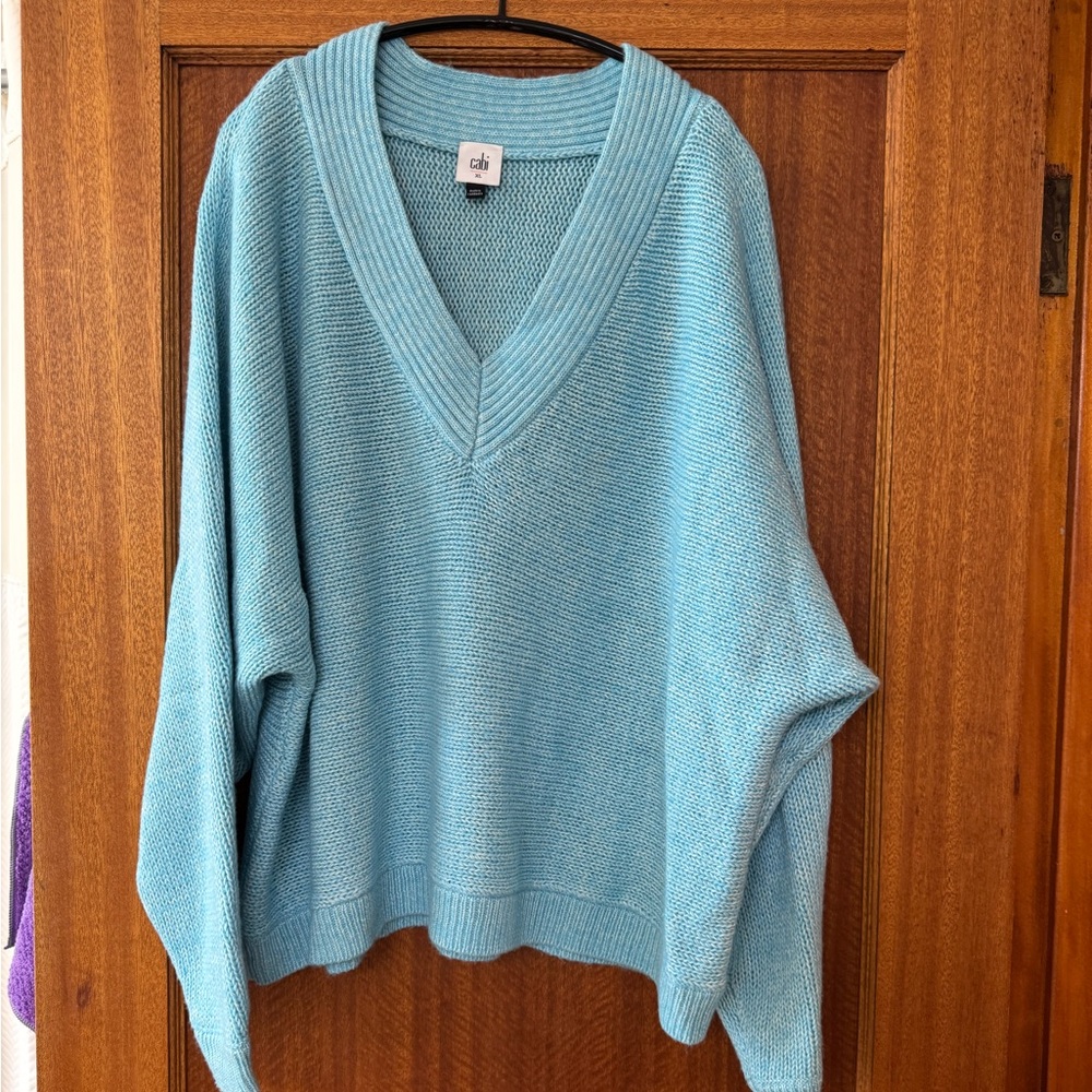 CAbi Frosty V-Neck sweater